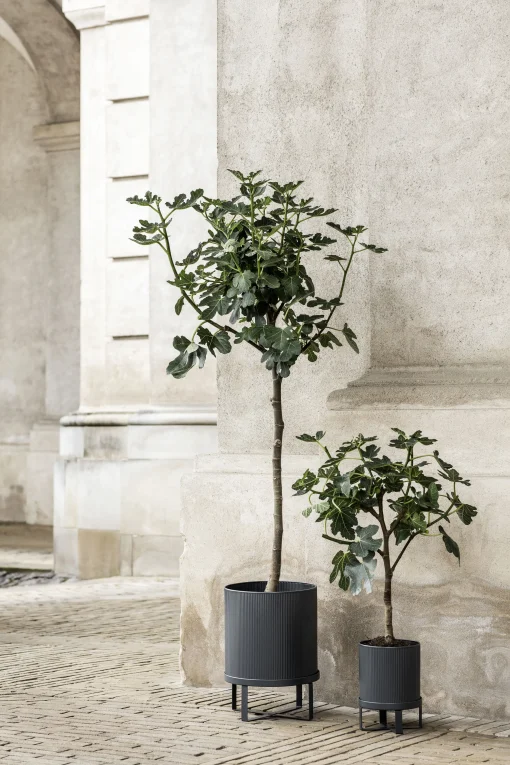 Discount Pot De Fleurs Bau Large Metal Gris / O 28 Cm - Metal - Unisexe Pots Et Plantes