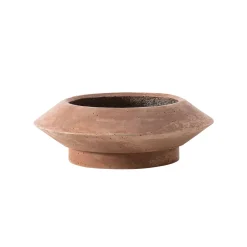 Cheap Pot De Fleurs Bulbi Crocus Pierre Rouge Marron / Beton / O 73 X H 27 Cm - Unisexe Pots Et Plantes