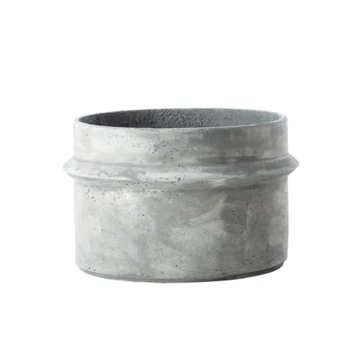 Discount Pot De Fleurs Bulbi Dahlia Pierre Gris / Beton / O 75 X H 47 Cm - Unisexe Pots Et Plantes