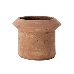 Store Pot De Fleurs Bulbi Lilium Pierre Rouge Marron / Beton  / O 67 X H 52 Cm - Unisexe Pots Et Plantes