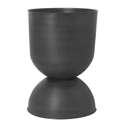 Shop Pot De Fleurs Hourglass Large Metal / Metal - O 50 X H 73 Cm - Unisexe Pots Et Plantes