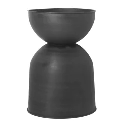 Shop Pot De Fleurs Hourglass Large Metal / Metal - O 50 X H 73 Cm - Unisexe Pots Et Plantes