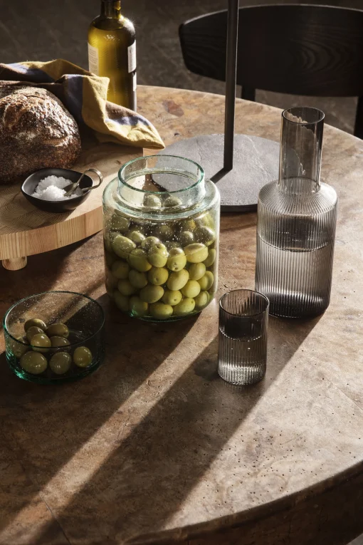 Shop Pot Oli Verre Vert / Verre Recycle - 1,7 L / O 13 X H 19,5 Cm - Unisexe Boîtes Et Conservation