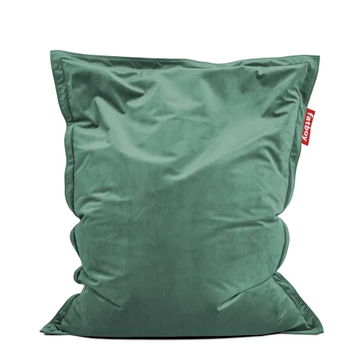Store Pouf Original Slim Velvet Tissu Vert / Velours Recycle - 155 X 120 Cm - Unisexe Poufs