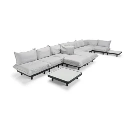 Cheap Pouf Paletti Tissu Beige / 90 X 90 Cm - Unisexe Poufs Coussins Tapis D'extérieur
