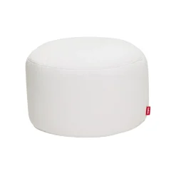 Discount Pouf Point Large Outdoor Tissu Blanc / O 70 X H 40 Cm - Unisexe Poufs