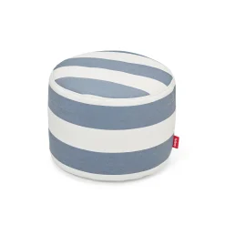 Discount Pouf Point Outdoor Tissu Bleu / Tissu Olefin - O 50 Cm - Unisexe Poufs Coussins Tapis D'extérieur