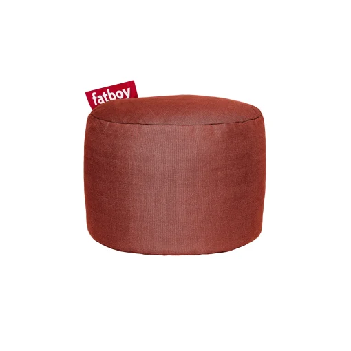 Clearance Pouf Point Stonewashed Tissu Marron / Coton - O 50 Cm - Unisexe Poufs