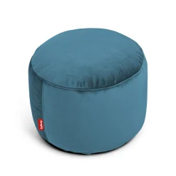 Discount Pouf Point Velvet Tissu Bleu / Velours Recycle - O 50 Cm - Unisexe Poufs