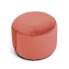 Online Pouf Point Velvet Tissu Rose Marron / Velours Recycle - O 50 Cm - Unisexe Poufs