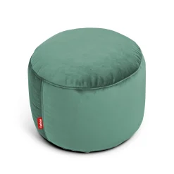 Outlet Pouf Point Velvet Tissu Vert / Velours Recycle - O 50 Cm - Unisexe Poufs