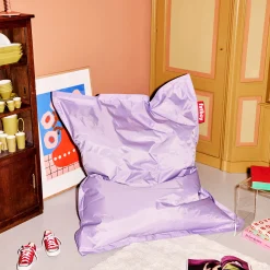 Best Sale Pouf The Original Tissu Violet / Nylon - 140 X 180 Cm - Unisexe Poufs Coussins Tapis D'extérieur