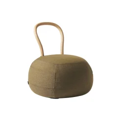 Flash Sale Pouf Yum Yum Small Tissu Bois Vert / 66 X 64 Cm - Unisexe Poufs
