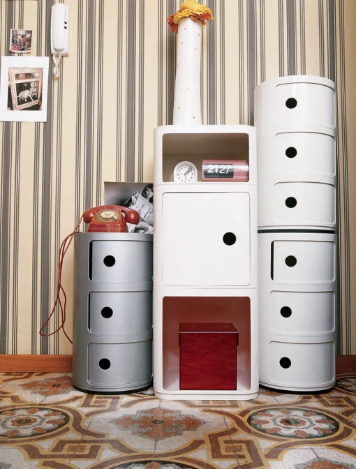 Outlet Rangement Componibili Plastique/ 3 Tiroirs - H 58 Cm - Unisexe Meubles De Rangement