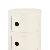 Cheap Rangement Componibili Plastique Blanc / Version Mate - 2 Tiroirs - H 40 Cm /100% Recycle - Unisexe Meubles De Rangement