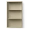 Hot Rangement Mural Haze Metal Verre Beige / L 35 X H 60 Cm - Verre Cannele - Unisexe Meubles De Rangement