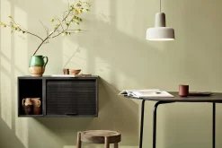 Fashion Rangement Mural Hifive Slim Bois Naturel / Meuble Tv - L 75 X H 30 Cm - Unisexe Meubles Tv