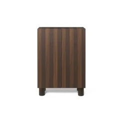 Clearance Rangement Post Bois Naturel / L 92 X H 134 Cm -  Marqueterie Faite Main - Unisexe Commodes Buffets Armoires
