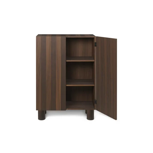 Clearance Rangement Post Bois Naturel / L 92 X H 134 Cm -  Marqueterie Faite Main - Unisexe Commodes Buffets Armoires