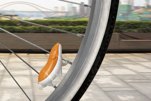 Hot Reflecteur De Roue De Velo Speedy Plastique Orange / Hamster - Unisexe Jeux Et Loisirs
