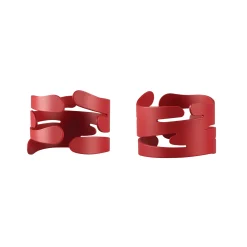 Best Rond De Serviette Barkring Metal/ Set De 2 - Acier - Unisexe Accessoires Cuisine