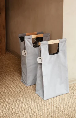 Flash Sale Sac De Tri De Dechets  Tissu Gris / 28 L -  Nylon & Bois - Unisexe Nettoyage Et Rangement
