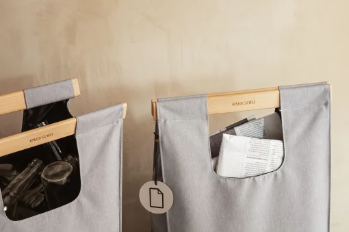Flash Sale Sac De Tri De Dechets  Tissu Gris / 28 L -  Nylon & Bois - Unisexe Nettoyage Et Rangement