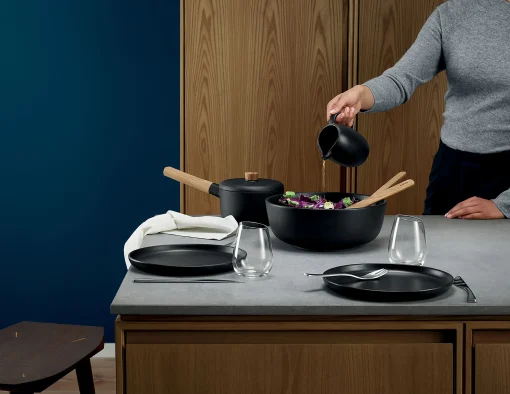 Clearance Saladier Nordic Kitchen Ceramique Noir / 3,2 L - Gres - Unisexe Saladiers Coupes Et Bols