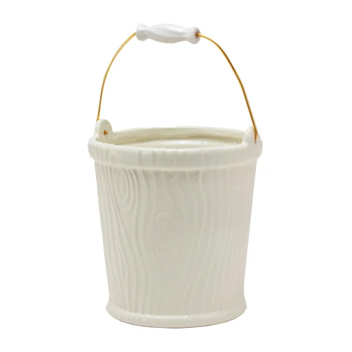 Fashion Seau A Champagne Wood Ware Ceramique/ Vase - O 28 X H 31 Cm / Porcelaine Striee Effet Bois - Unisexe Autour Du Vin