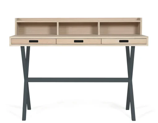 Discount Secretaire Hyppolite Bois Gris - Unisexe Consoles