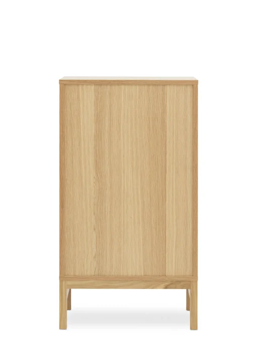 Discount Semainier Jalousi Bas Plastique Gris Bois Naturel / H 101 Cm - Rideau Plastique - Unisexe Meubles De Rangement