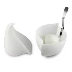 Flash Sale Service A Mozzarella Nunziatella Plastique Blanc / Recipient Fraicheur + Louche Percee - Unisexe Plateaux Et Plats De Service