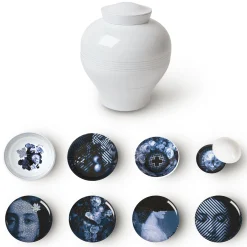 New Service De Table Yuan Osorio Plastique Multicolore /8 Pieces Empilable - Unisexe Assiettes