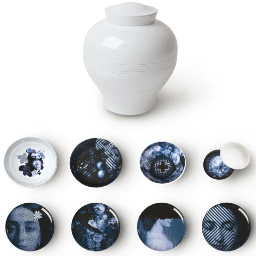 New Service De Table Yuan Osorio Plastique Multicolore /8 Pieces Empilable - Unisexe Assiettes