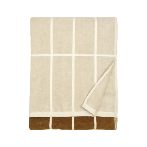 Best Sale Serviette De Bain Tiiliskivi Tissu Orange Gris / 70 X 150 Cm - Unisexe Linge De Bain