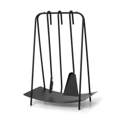 Best Sale Serviteur De Cheminee Port Metal/ 3 Outils Avec Support - Unisexe Compléments D'Ameublement