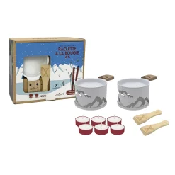 Shop Set Lumi Metal Blanc / Pour Raclette A La Bougie - 2 Personnes - Unisexe Plats Et Cuisson
