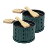 New Set Lumi Metal/ Pour Raclette A La Bougie - 2 Personnes - Unisexe Plats Et Cuisson