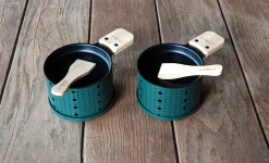 New Set Lumi Metal/ Pour Raclette A La Bougie - 2 Personnes - Unisexe Plats Et Cuisson