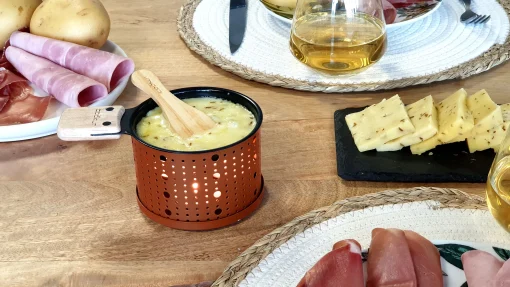 Online Set Lumi Metal Rouge Orange / Pour Raclette A La Bougie - 2 Personnes - Unisexe Plats Et Cuisson