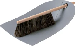 Shop Set Pelle & Balayette Dustpan & Broom Plastique Bois Gris - Unisexe Nettoyage Et Rangement