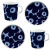 Cheap Set Vaisselle Unikko Ceramique / Petit-Dejeuner - 2 Mugs + 2 Assiettes O 13,5 Cm - Unisexe Tasses Et Mugs