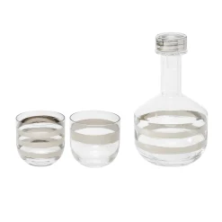 Cheap Set Whisky Twenty Tank Verre Argent Transparent / Decanteur + 2 Verres Whisky / Edition Limitee 20Eme Anniversaire - Unisexe Autour Du Vin