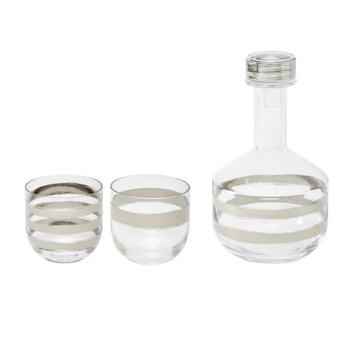 Cheap Set Whisky Twenty Tank Verre Argent Transparent / Decanteur + 2 Verres Whisky / Edition Limitee 20Eme Anniversaire - Unisexe Autour Du Vin