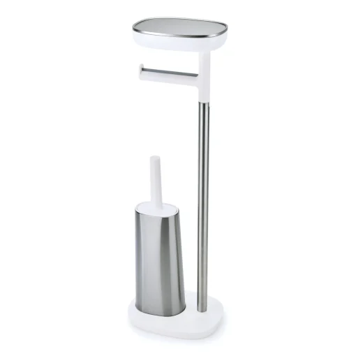 Best Support Papier Toilette Easystore Metal / Avec Brosse Flex Steel & Rangement - Unisexe Accessoires Salle De Bains