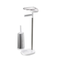 Best Support Papier Toilette Easystore Metal / Avec Brosse Flex Steel & Rangement - Unisexe Accessoires Salle De Bains
