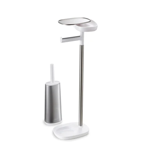 Best Support Papier Toilette Easystore Metal / Avec Brosse Flex Steel & Rangement - Unisexe Accessoires Salle De Bains