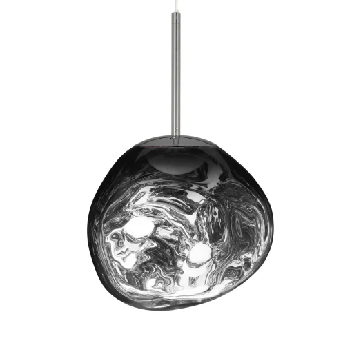 Flash Sale Suspension Melt Mini Led Plastique Argent Gris Metal / O 28 Cm - Polycarbonate Metallise (Change De Couleur) - Unisexe Led