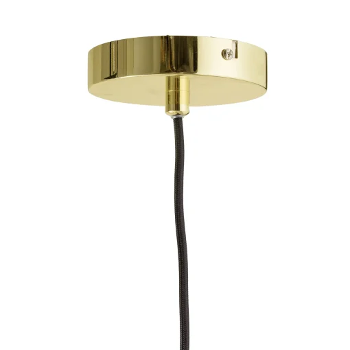 Discount Suspension  Metal Noir Or / Avec Pot De Fleurs - O 10 X  H 34 Cm - Unisexe Led