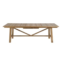 Cheap Table A Rallonge Synthesis Bois Naturel / L 230 A 300 Cm - - Unisexe Tables De Jardin